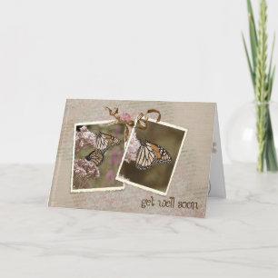 Get Well Soon Butterflies Card