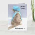 Funny Hospital Gown and Butt Feel Better Soon Card | Zazzle.com