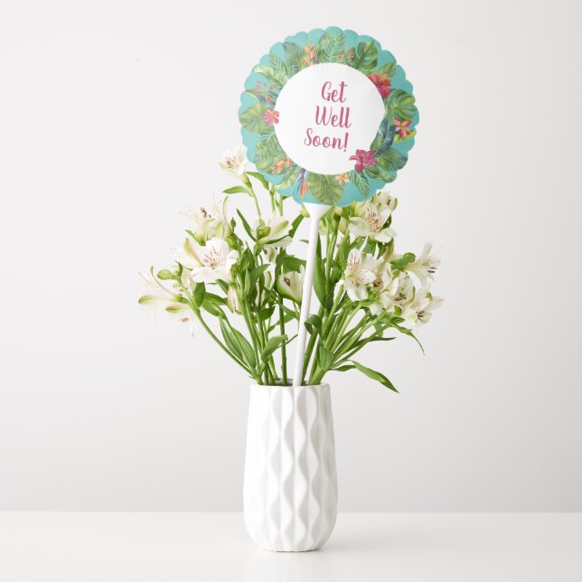 Get Well Soon  Card Balloon (Vase)