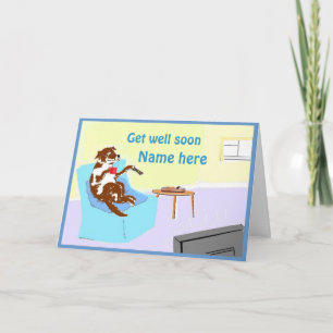 Get well soon card customize