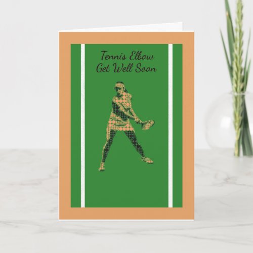 Get Well Soon Card for Tennis Elbow