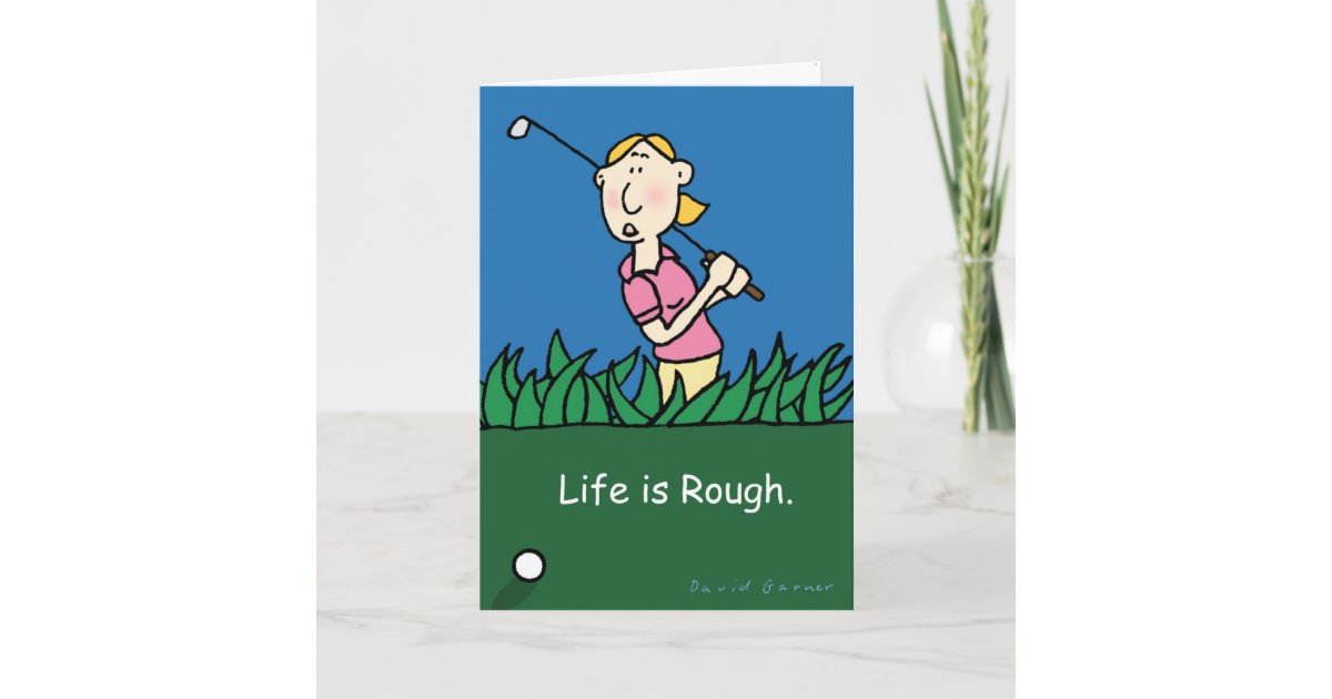 Get well soon card with golf theme | Zazzle