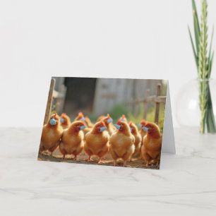 Get Well Soon Chicken With Masks Card