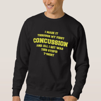 Get Well Soon CONCUSSION  Recovery  Gag Sweatshirt
