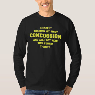 Get Well Soon CONCUSSION  Recovery  Gag T-Shirt