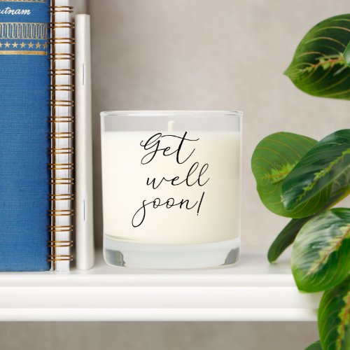 Get Well Soon Custom Text Best Wishes Scented Candle