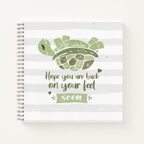 Get Well Soon Cute Best Wishes Post Op Family Notebook