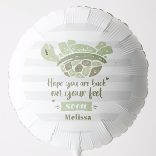 Get Well Soon Cute Wishes Personalized Balloon