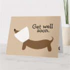 Get Well Soon Dachshund Card | Zazzle