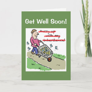 Get Well Soon - Dark Humor Card
