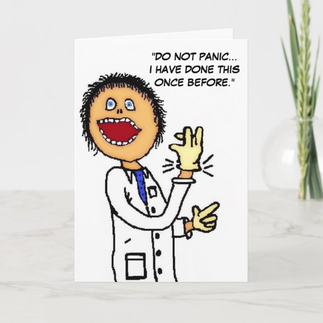 Get Well Soon Doctor Humor Card (Front)