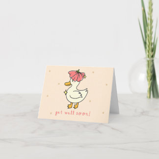Get Well Soon Duck Card