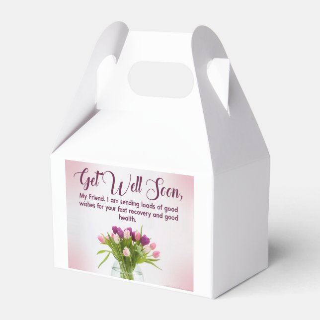 "Get Well Soon" Favor Box (Back Side)