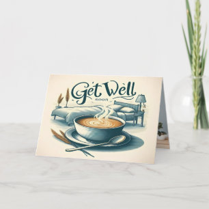 Get Well Soon Folded Invitation Card
