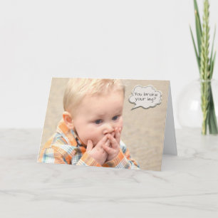 Get Well Soon For Broken Leg Card