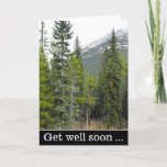 [ Thumbnail: "Get Well Soon ..." + Forest and Mountain Scene Card ]