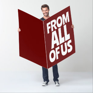 GET WELL SOON FROM ALL OF US BIGGEST CARD