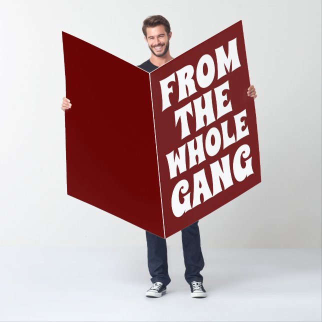 GET WELL SOON FROM ALL OF US GANG BIGGEST Card (In Situ)