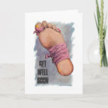 Get Well Soon From Surgery - Injury Card at Zazzle