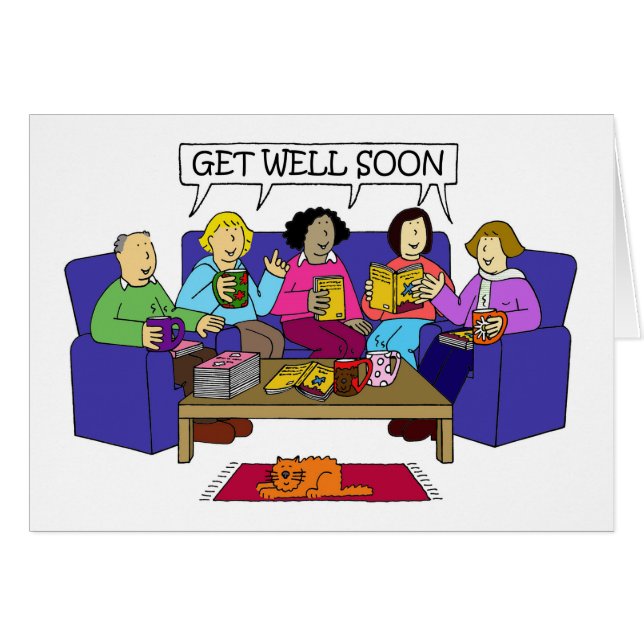 Get Well Soon from the Book Group Cards (Front Horizontal)