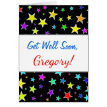 [ Thumbnail: "Get Well Soon" + Fun, Colorful Stars Pattern ]