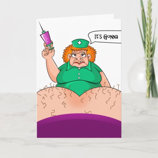 Get Well Soon Funny Humor Humorous Nurse Medical Card