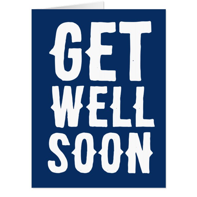 GET WELL SOON GIANT BIG CUSTOM GREETING CARDS (Front)