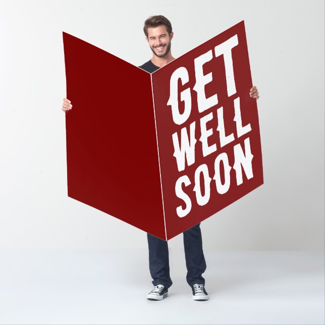 GET WELL SOON GIANT BIG CUSTOM GREETING CARDS (In Situ)