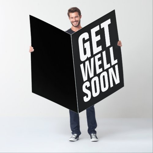 GET WELL SOON GIANT BIGGEST HUGE CARDS