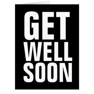 GET WELL SOON GIANT JUMBO HUGE CARDS