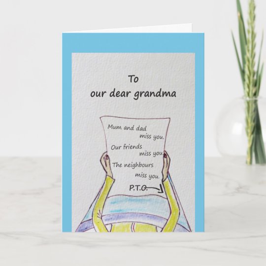 Get well soon grandma! card | Zazzle.com