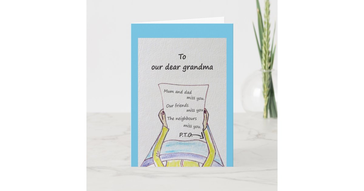 Get Well Soon Grandma Card