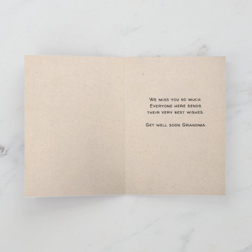 Get Well Soon Grandmother Dormouse Card | Zazzle