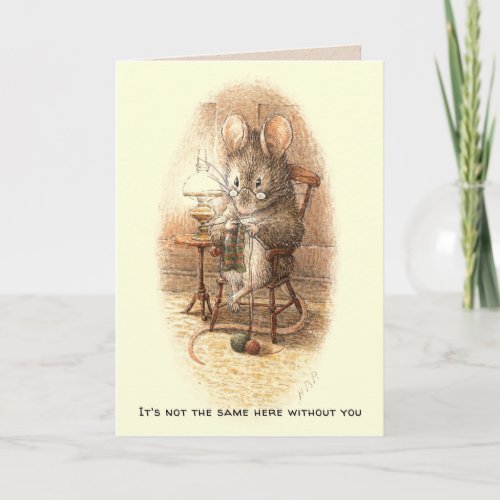 Get Well Soon Grandmother Dormouse Card