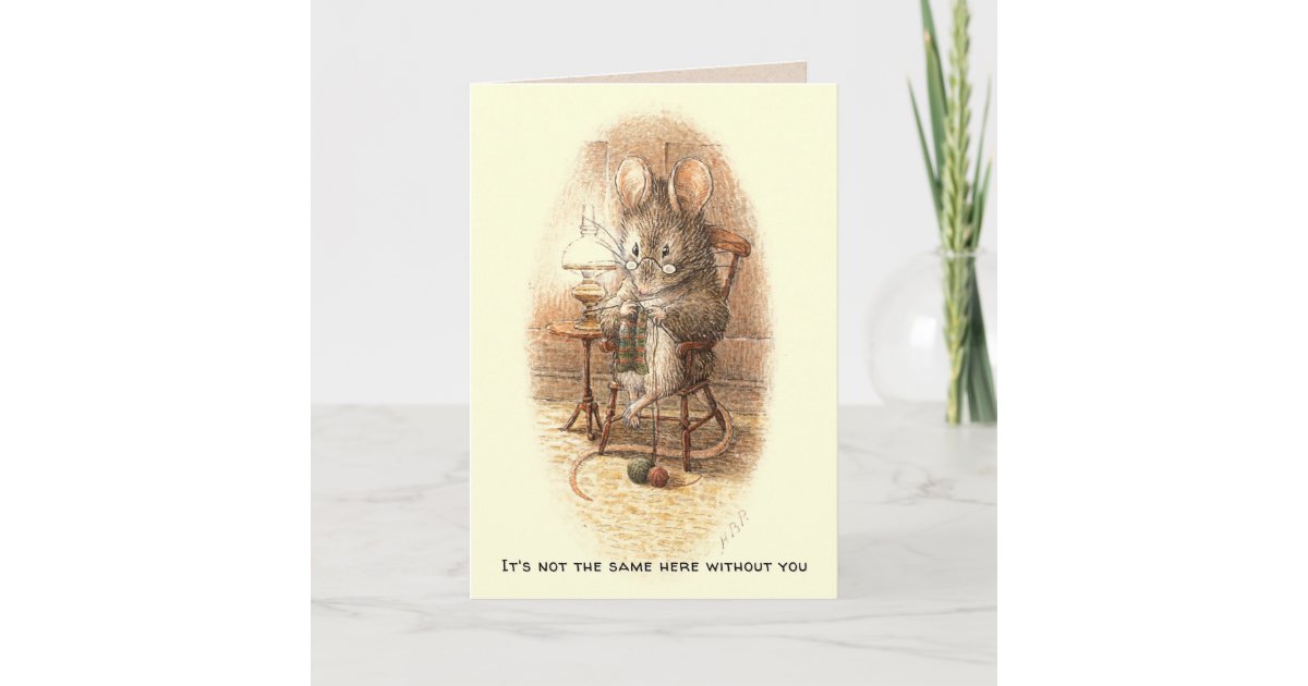 Get Well Soon Grandmother Dormouse Card | Zazzle