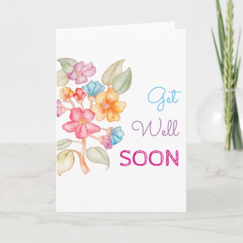 Get Well Soon greeting card