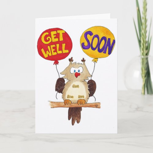 GET WELL SOON greeting card by Nicole Janes