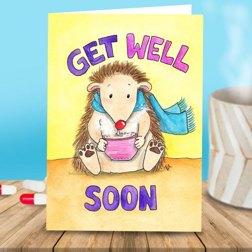 Get well soon greeting card by Nicole Janes