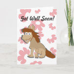 Get Well soon greeting card for kids