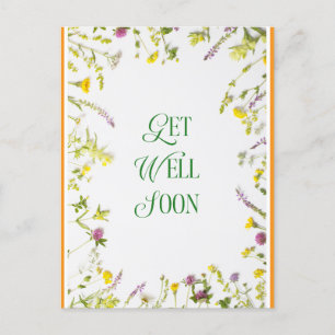 Get Well Soon Greetings Postcard