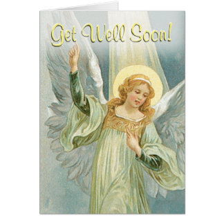 Get Well Soon - Guardian Angel Card