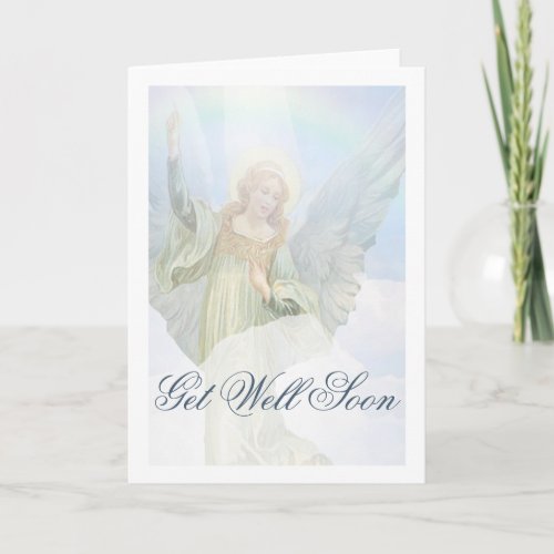 Get Well Soon Guardian Angel Card