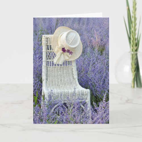 Get Well Soon Hat on Chair  Card