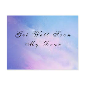 Get Well Soon Holiday Postcard