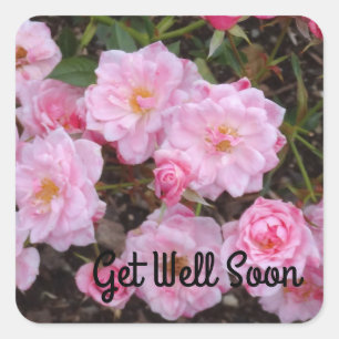 Get Well Soon Jeanne LaJoie Rose #1-2 Stickers