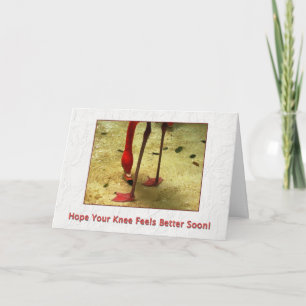 Get Well Soon Knee Surgery Card