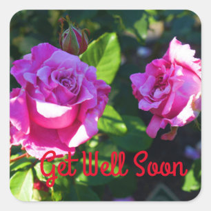 Get Well Soon Memorial Day Rose #1 Stickers