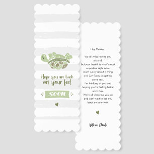 Get Well Soon Modern Custom Bookmarks
