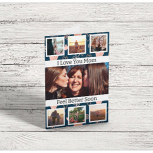 Get Well Soon Mom Photo Greeting Card