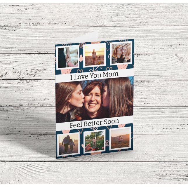 Get Well Soon Mom Photo Greeting Card (Creator Uploaded)